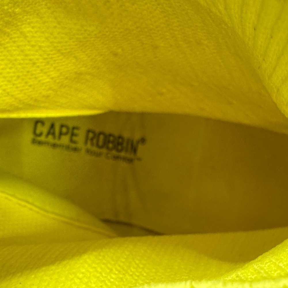 Cape Robbin Neon Yellow Sneakers with Silver Accents 10 - Picture 10 of 13